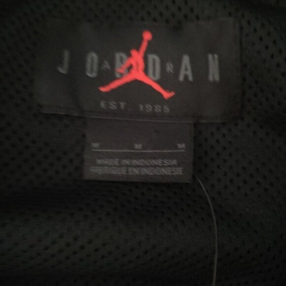 Nike Air Jordan Flight MVP Men's Size Medium Full Zip Black Jacket FD7423-010 - Picture 4 of 6